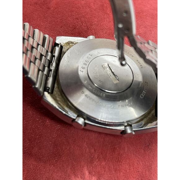 VTG 1978 Seiko A159-5009 LCD DIGITAL Chronograph Watch with Box Rare - Picture 8 of 12